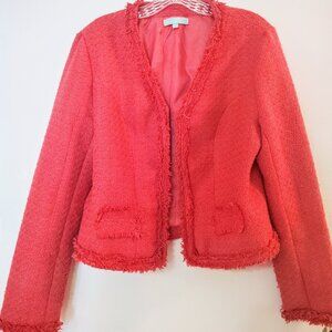 ♥️ Pink Tweed Blazer Women's Jacket